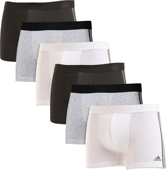 Adidas Lot de 6 shorts / pantalons rétro pour homme Active Flex Cotton 3 Stripes