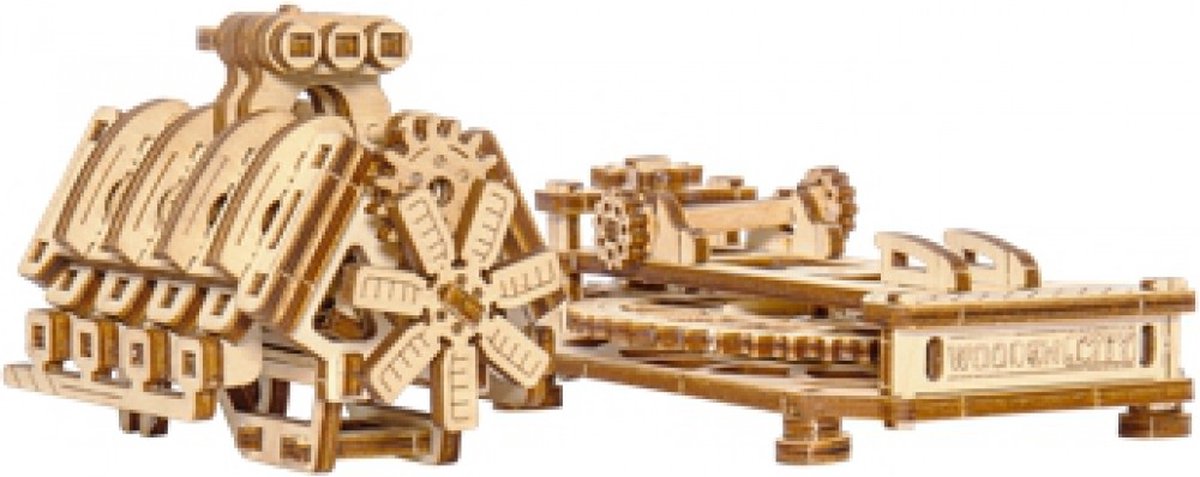 Puzzle 3D en Bois - Moteur V8 Wooden-City-WR316-8183 200 pièces Puzzles -  Déco et Objets