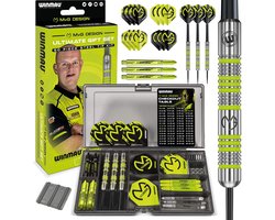 Dartbord cadeauset - Michael Van Gerwen MvG - 50-delige dartset met 4 sets schachten en 4 sets vluchten plus accessoires