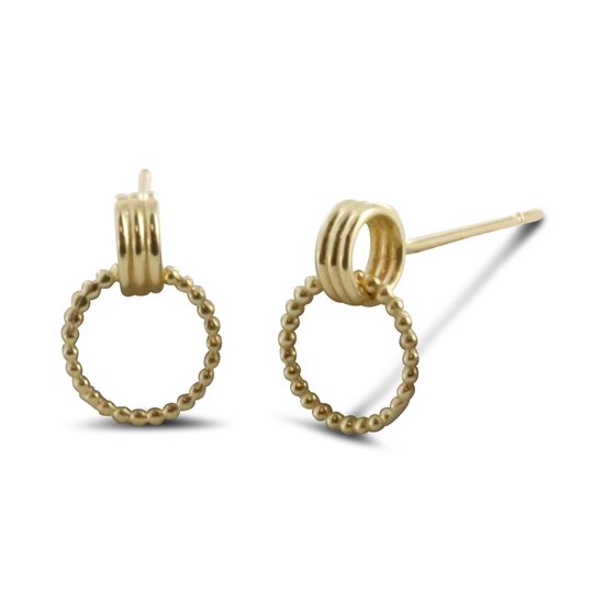 Gouden oorknopjes met zoetwaterparels - Home Collectie