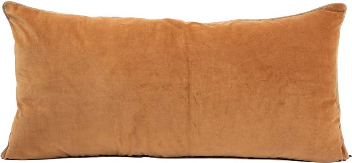 New Delhi kussen fluweel caramel 55x110 cm