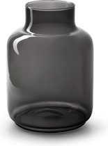 WL Plants Vaas Gigi - Zwarte Vaas voor binnen - Glazen Vaas - Bloemenvaas - H25x Ø9cm - Vaas Glas - Vaas Zwart - Zwarte Bloemenvaas - Handgemaakt en Stevig verpakt