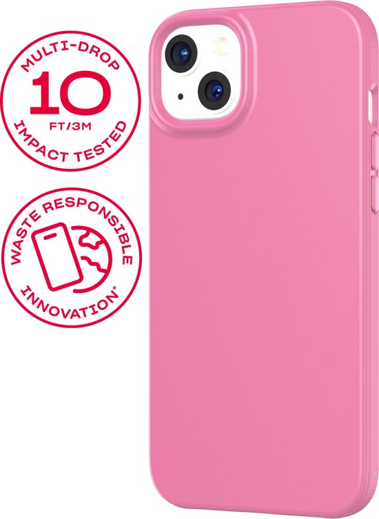 Tech21 Evo Lite - iPhone 14 Plus hoesje - Schokbestendig flexibel telefoonhoesje - Fuchsia - 3 meter valbestendig