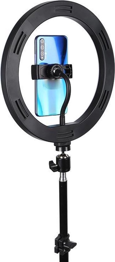LED Ringlamp Met Statief, Telefoonhouder - TikTok lamp - Ringlamp LED Ringlamp Met Statief, Telefoonhouder - TikTok lamp - Ringlamp