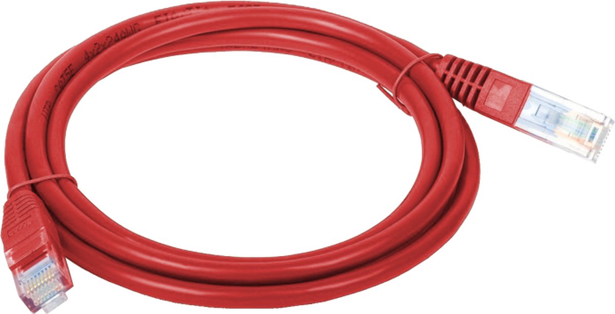 Alantec KKU5CZE1 netwerkkabel 1 m Cat5e U/UTP (UTP) Rood