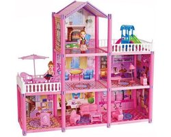 Igoods DIY Vakantie Villa - Villa Bouwen - Speelgoedhuis met Accessoires - 129 Onderdelen