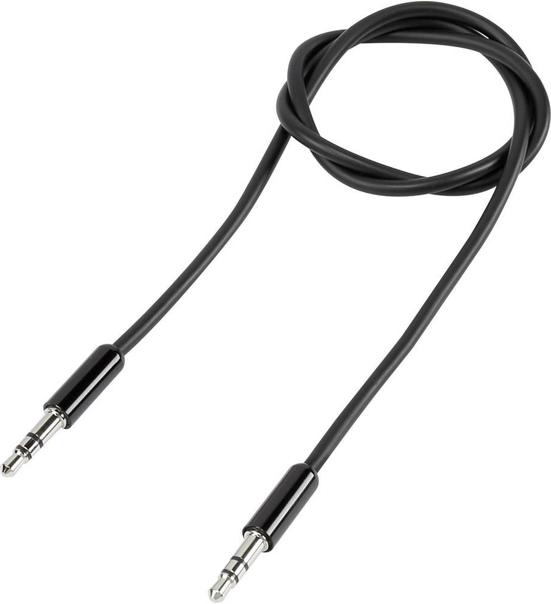 SpeaKa Professional SP-7870052 Jackplug Audio Aansluitkabel [1x Jackplug male 3,5 mm - 1x Jackplug male 3,5 mm] 5.00 m Zwart SuperSoft-mantel