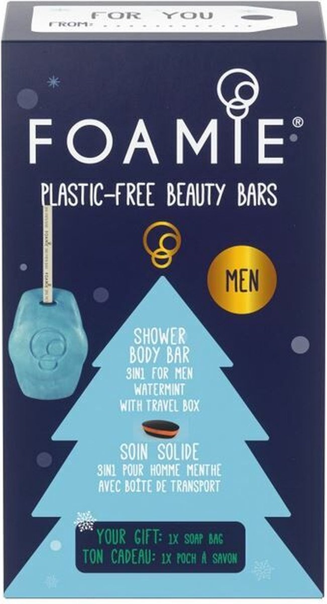 Foamie Shower Body Bar Watermint Men Giftset 1ST