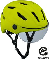 Bol.com BBB Cycling Move Faceshield Transparant E-bike Helm - Speed Pedelec Helm - Elektrische Fiets - Snorfiets - Neon Geel - M... aanbieding