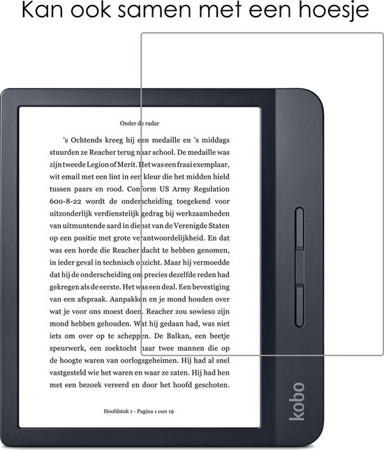 Screenprotector Geschikt voor Kobo Libra H2O Screenprotector Bescherm Glas Tempered Glass Screen Protector van omoton — afbeelding 4