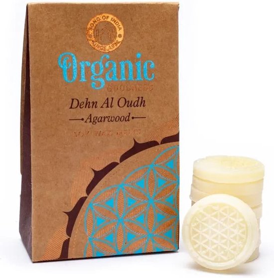 Organic Goodness Soy Wax Melts - Dehn Al Oudh - Agarwood - Song of India - Smeltkaarsjes