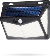 Vivid Green Solar buitenlamp met bewegingssensor 208 LED - Wandlamp op zonne energie - Tuinverlichting - Waterdicht - Met sensor - Lamp - Zwart