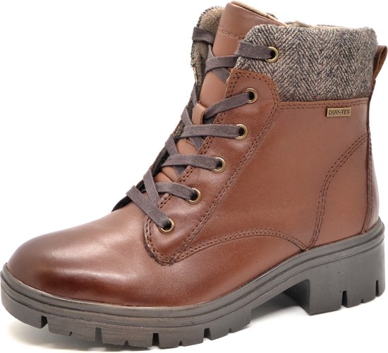 Tamaris Comfort Dames Veterboot - 86213-328 Bruin - Maat 39