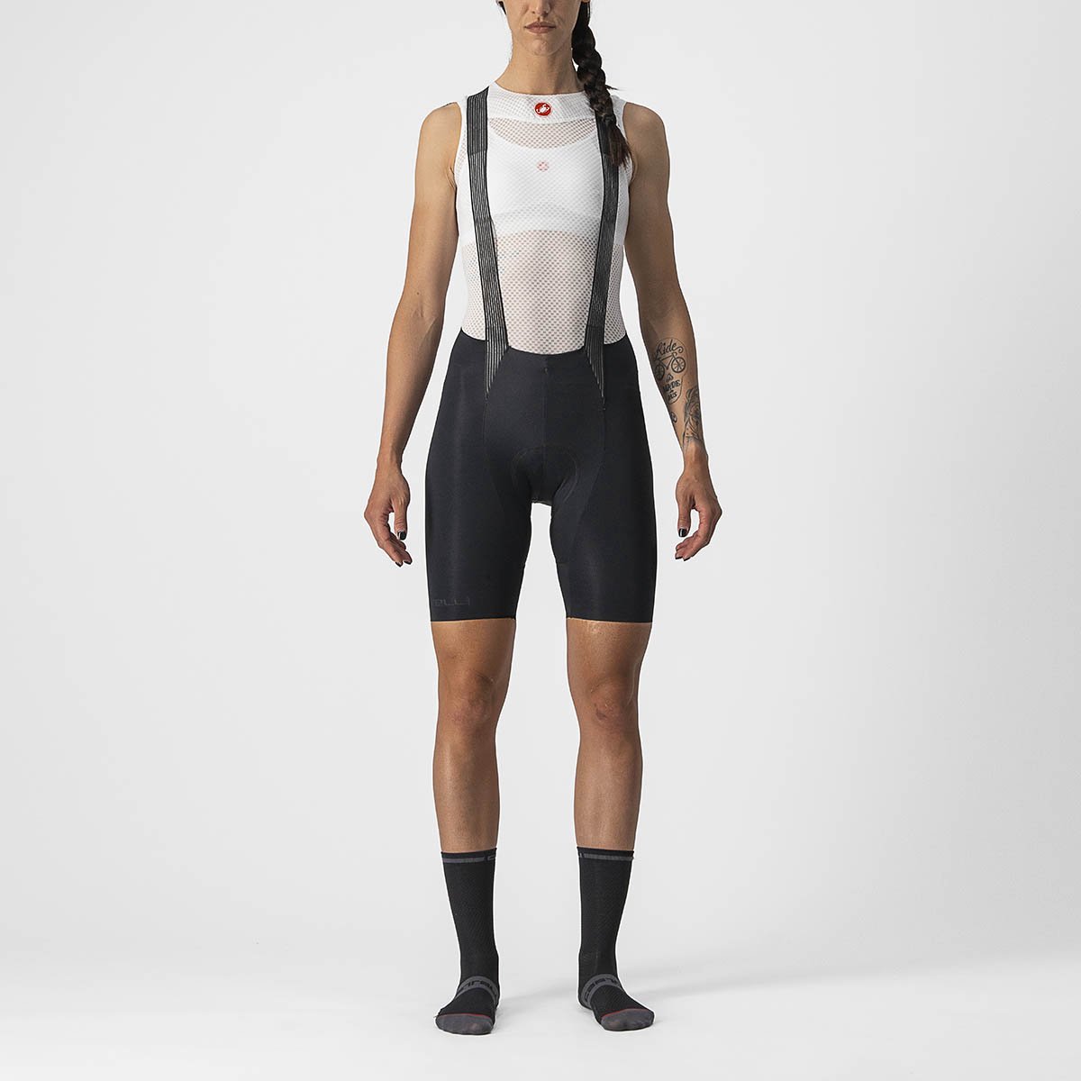 Castelli Koersbroek Dames Zwart - FREE AERO RC W BIBSHORT BLACK-M