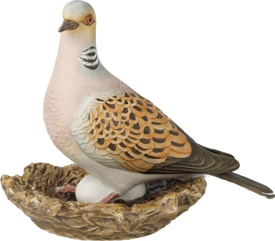 Goebel - Vogels | Decoratief beeld / figuur Vogel van het Jaar 2020 - Tortelduif | Porselein - 17cm