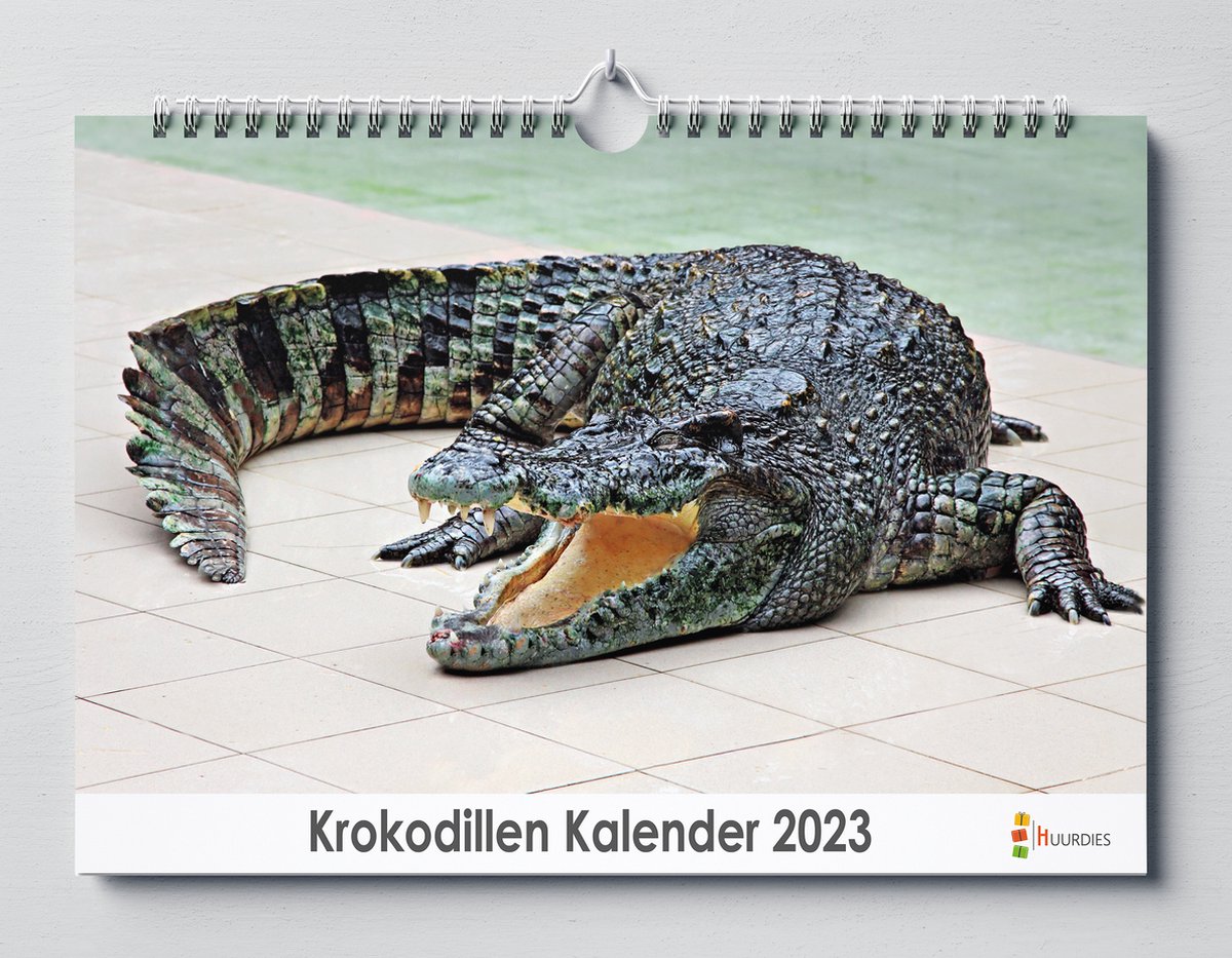 Krokodillen kalender 2023 | 35x24 cm | jaarkalender 2023 | Wandkalender 2023