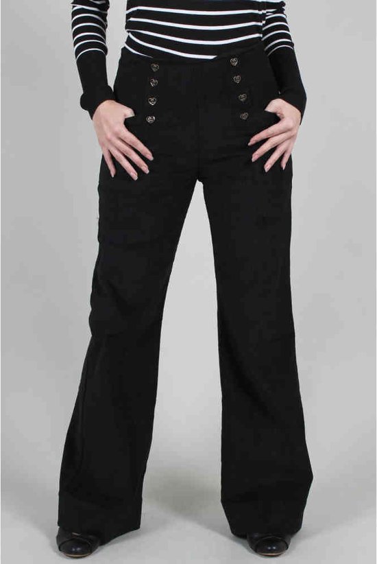 Groene MINUS Wijde broek JALIA HIGH WAISTED WIDE LEG PANT