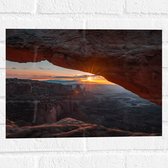 WallClassics - Muursticker - Coucher de Soleil au Parc National de Canyonlands - 40x30 cm Photo sur Muursticker
