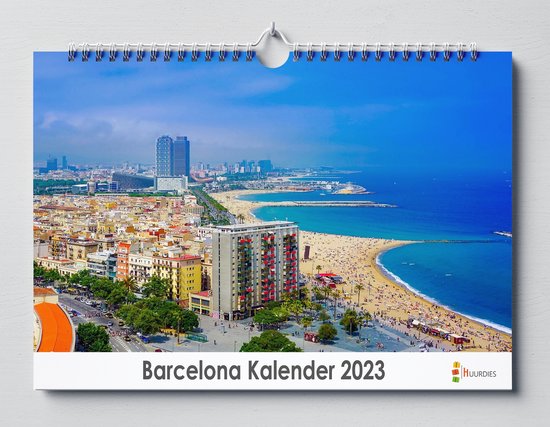 Barcelona kalender 2023  35x24 cm  jaarkalender 2023  Wandkalender 