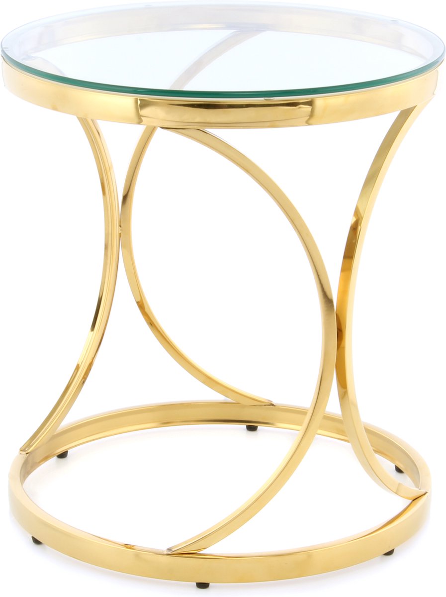 Bijzettafel Twister Goud 30 cm Kopen