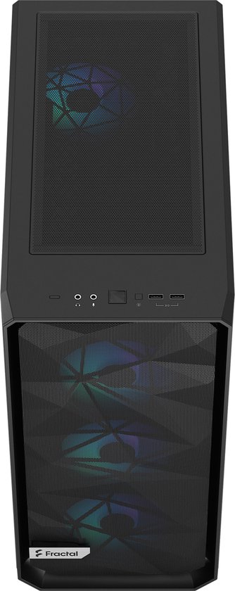 ATX Semi-tower Box Fractal Meshify 2 Compact Lite Black