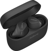 Jabra Elite 4 Active - Draadloze Sport Oordopjes met Active Noise Cancelling - Bluetooth 5.2 Multipoint - 28 uur batterij - Stof en Waterdicht IP57 - Zwart