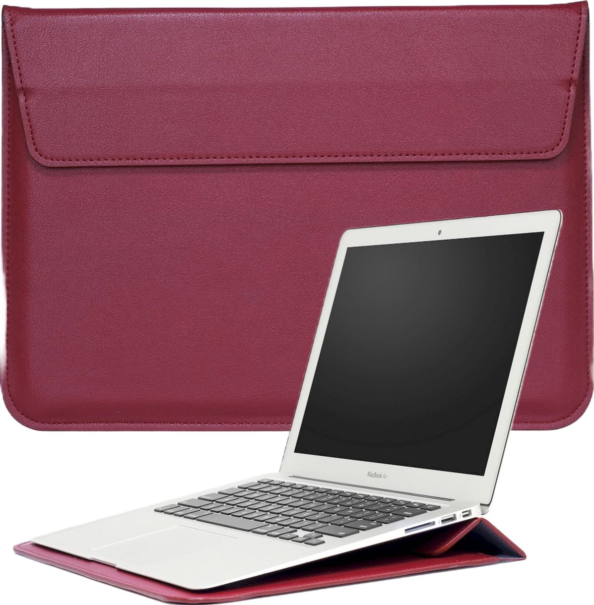 Macbook Air en Pro 13.3 Inch Hoes Sleeve - Laptophoes met Opbergvak voor Macbook Air , Pro 13.3 Inch - Laptoptas voor Macbook Air 13 inch
