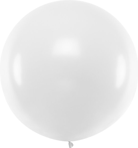Reuzeballon wit | 1 meter groot