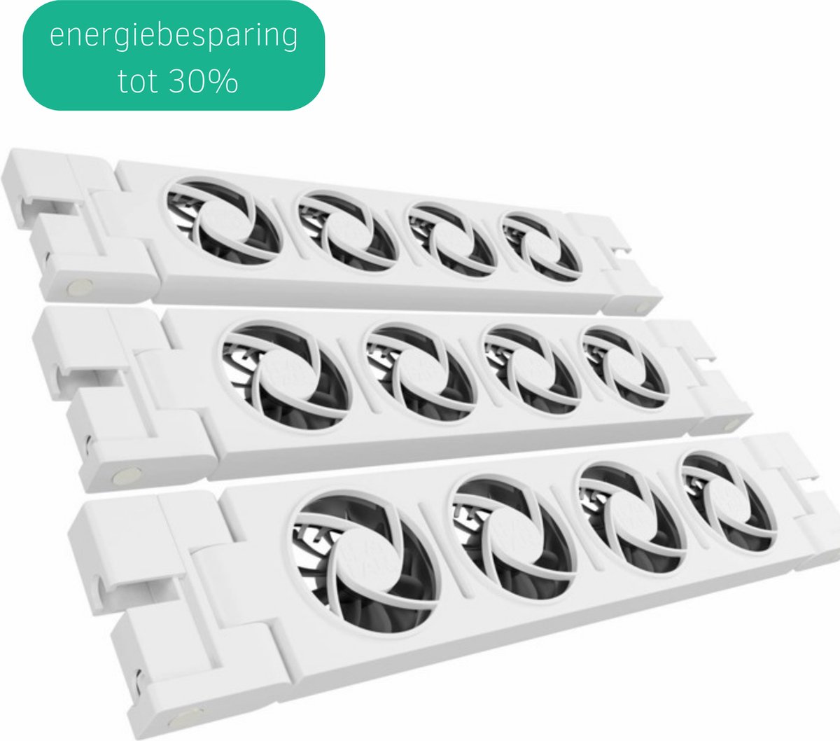 Practics Radiator Ventilator trio Wit Radiator Booster 4