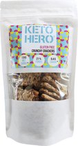 KETO-HERO® Keto Crackers 12 x 100g - glutenvrij - vegetarisch - hoog in vezels