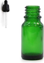 Flacons à Pipette en Verres Vert - 10ml - 5 Pièces - Aromathérapie
