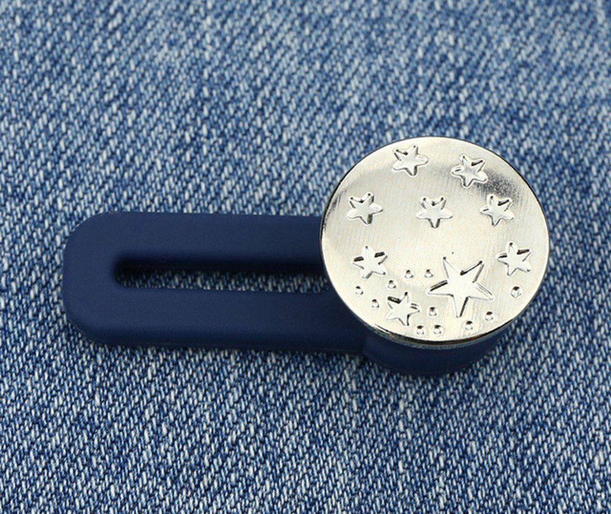 Bekecidi 10 stuks knoopverlengers voor broeken, jeansknopen tailleverlengers verstelbare tailleverlenger metalen elastische knoop broekverlengers voor mannen en vrouwen jeans rokken kraag