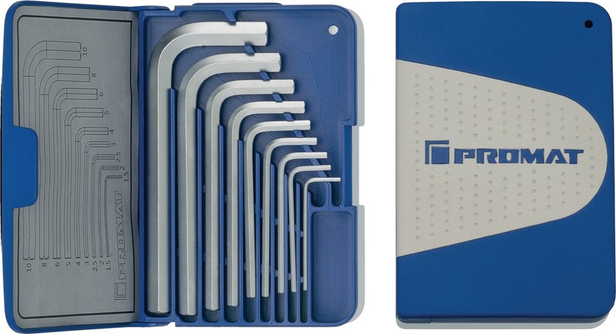 Promat inbusset 1,5-10mm - 9delig 4000825103