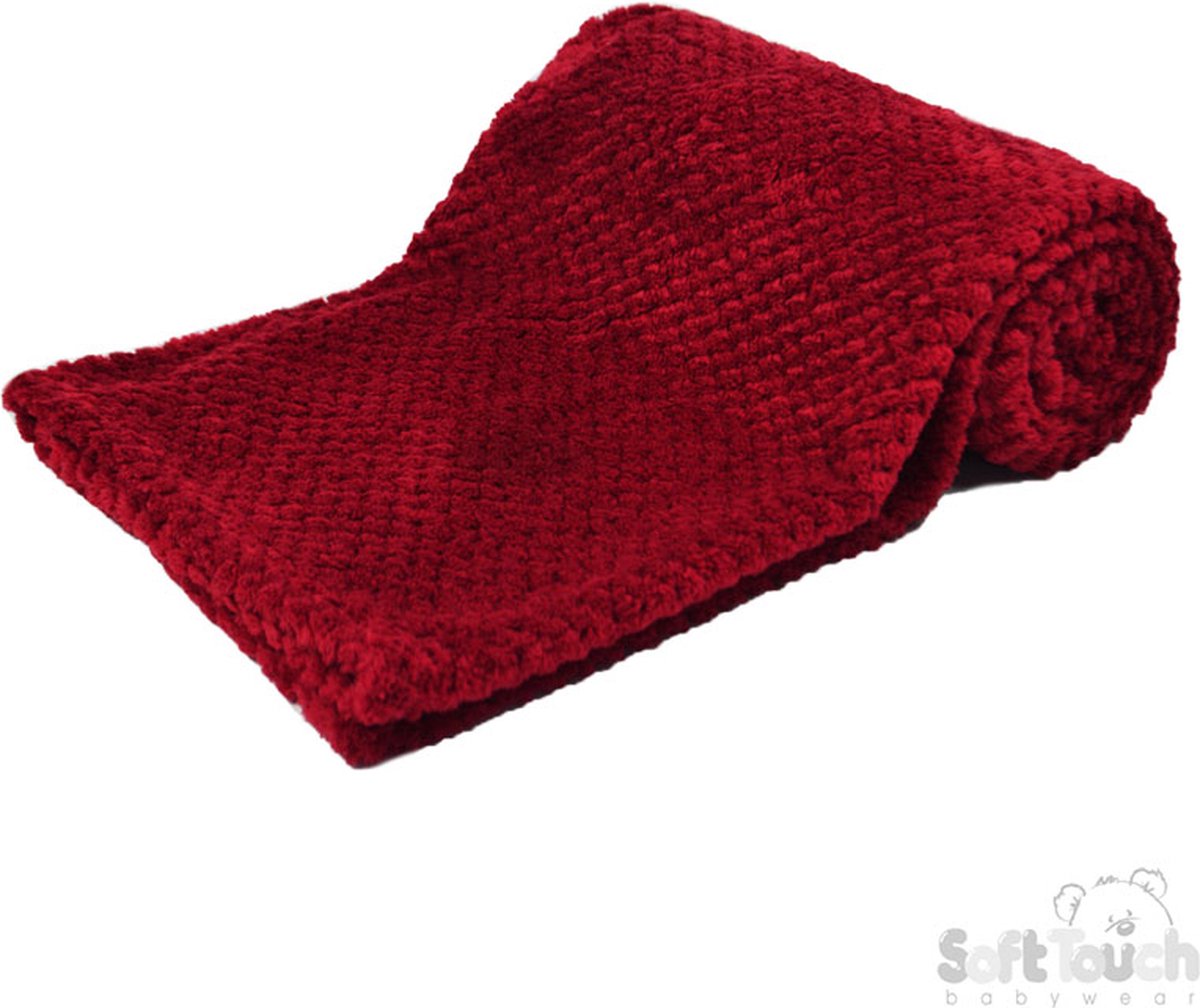 Soft Touch Wikkeldeken Waffle Wrap 70 X 100 Cm Polyester Rood