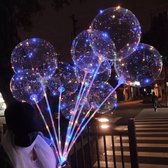 4 pièces + 1 GRATUIT - Ballon LED XL - 50cm - Ballons avec éclairage - Articles de fête - Ballon en plastique - Hélium - Ballons - Couleur - Transparent - Décoration - Soirée à Thema - Anniversaire