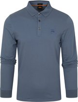 Hugo Boss - LS Passerby Polo Blauw - Slim-fit - Heren Poloshirt Maat M