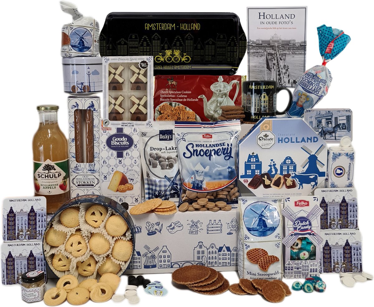 Kerstpakket Cadeaupakket Holland nr 4 Hollandse cadeautjes Pakket