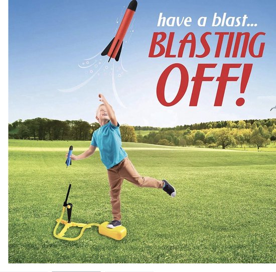 GT - Duo Stamp Rocket Schieten buitenspeelgoed met LED voor kinderen