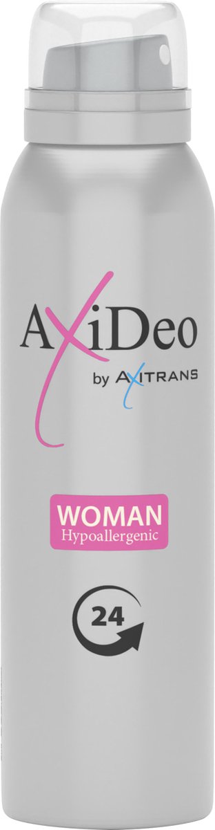 Axitrans Deo, Axideo - Anti Transpirant Deodorant voor vrouwen, anti zweet spray, hypoallergenic en parfumvrije deodorant, voor een fris en comfortabel gevoel de hele dag door, 75 ml