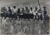 Plaque murale - New York - Ouvriers du bâtiment - Vintage - Rétro - Décoration murale - Enseigne Publicité - Restaurant - Pub - Bar - Café - Traiteur - Enseigne en Métal - 30x40cm