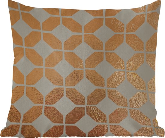 Coussins - Motifs - Or - Luxe - Grijs - 50x50 cm