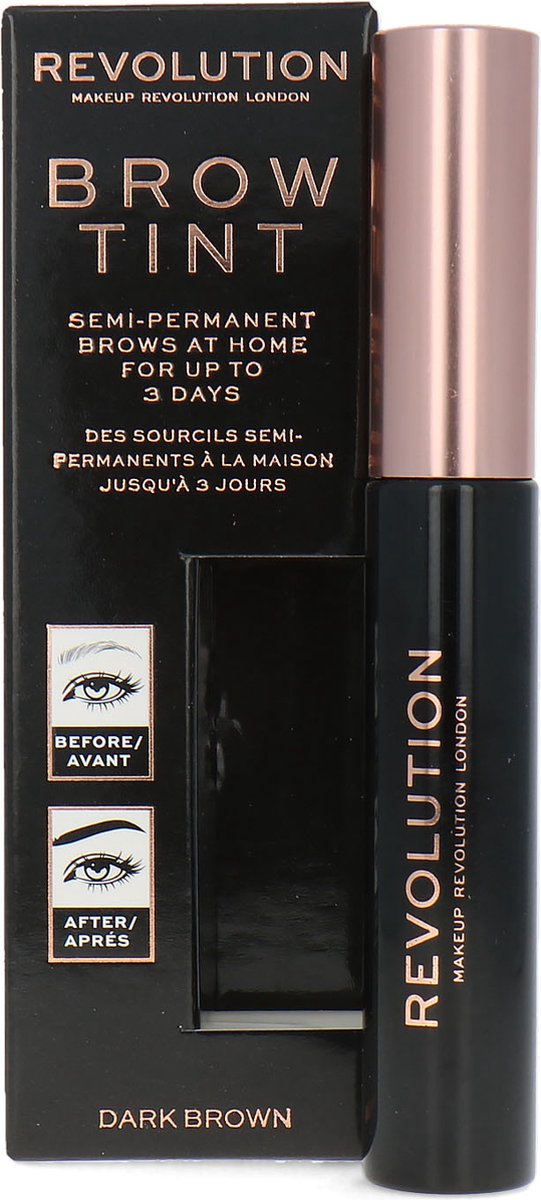 Makeup Revolution Semi Permanent Brow Tint Dark Brown