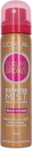 L'Oréal Sublime Bronze Brume Express Face Autobronzant Non Teintée - 75 ml