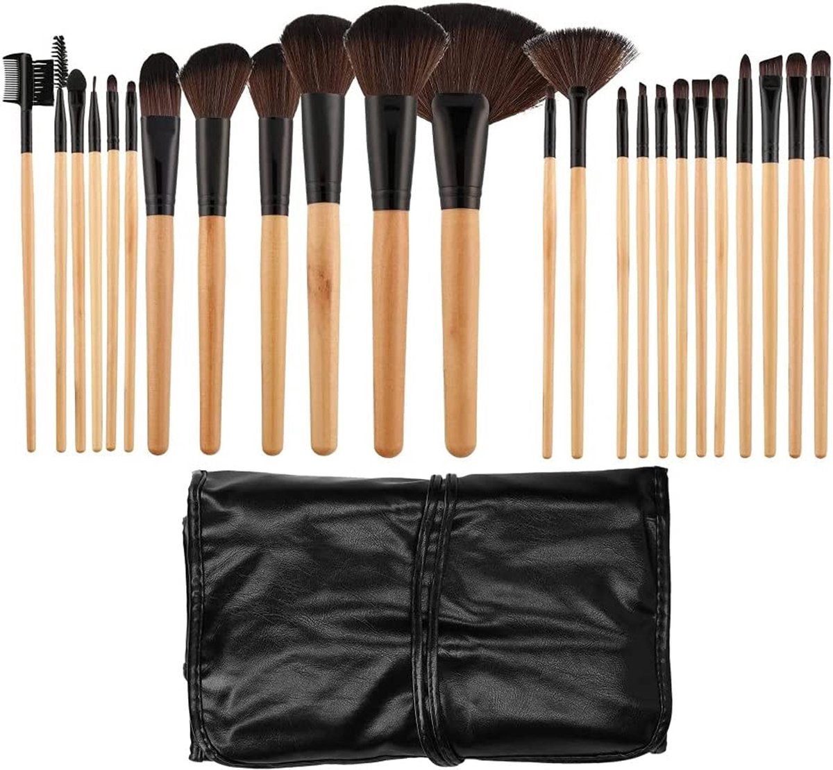 Tools For Beauty Make-Up Brush Set 24 Pieces - Black