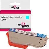 Go4inkt compatible met Epson 33XL, T3362 c inkt cartridge cyaan