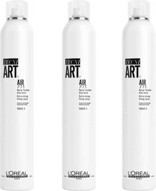 L'Oréal Professionnel Tecni.Art19 Air Fix Haarspray 3 x 400 ml bol
