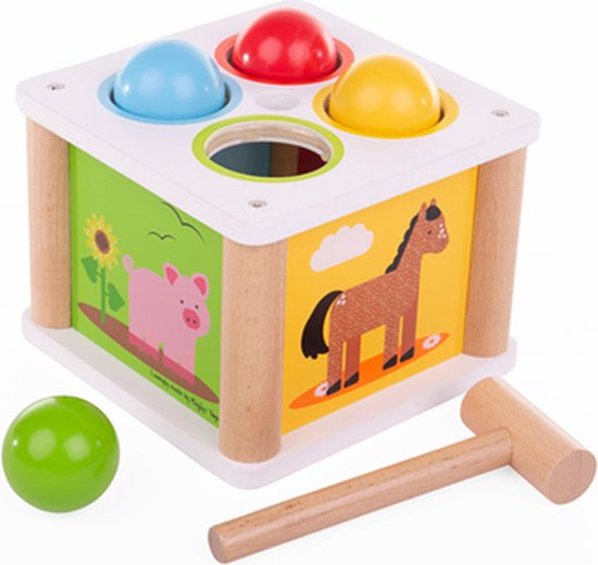 Afbeelding van het spel Bigjigs houten speelgoed tik op de bal