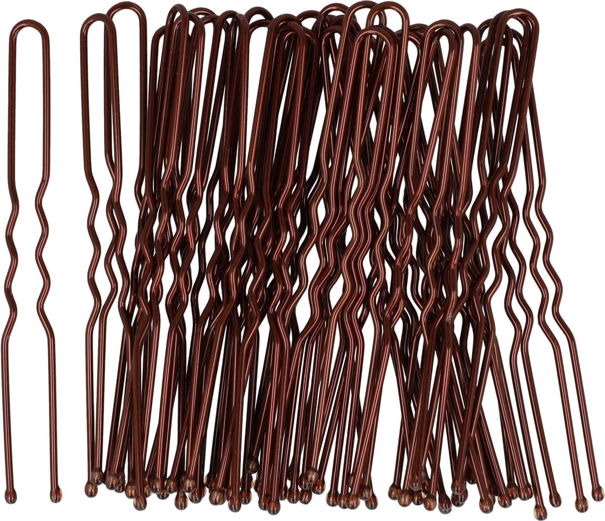Haarpinnen Haardotspelden 40 Stuks 6cm Bruin Knot Spelden Pinnen Knotspelden Knotpinnen Stekers Tools Insteekspelden