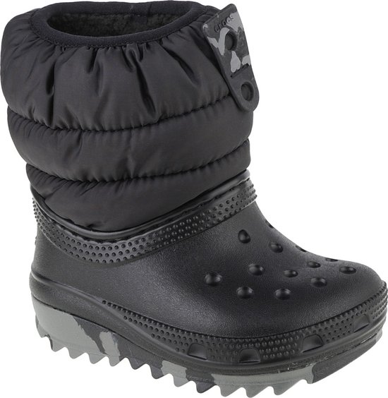 Crocs Classic Neo Puff Boot Toddler 207683-001, Pour un garçon, Zwart, Bottes de neige, Bottes femmes, Taille : 22/23