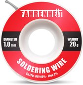FAHRENHEIT - Soldeertin 1mm - 20g - Tin voor solderen 20 gram - Sn / Pb: 60/40% - op rol